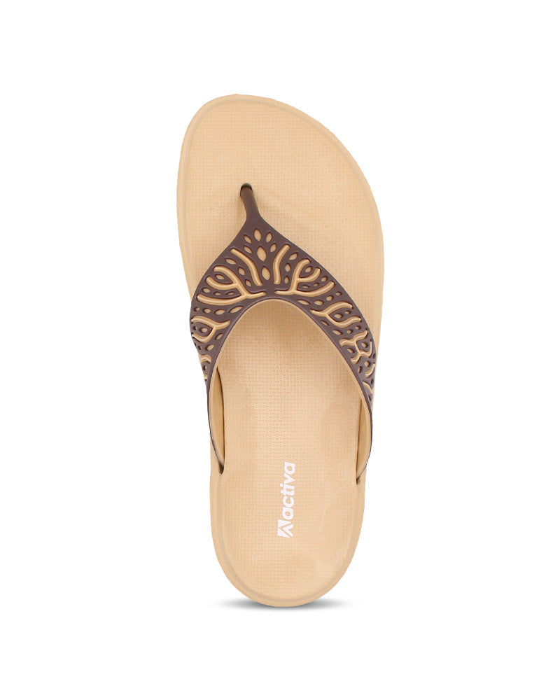 Activa V-Shape Slides Sandals for Women