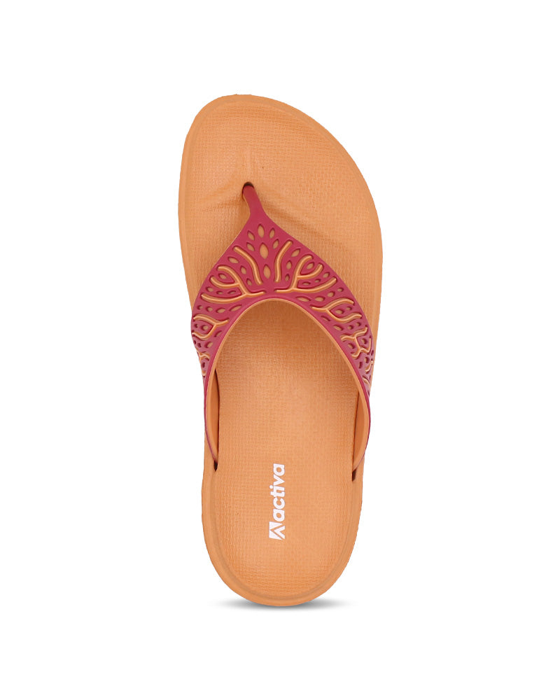 Activa V-Shape Slides Sandals for Women