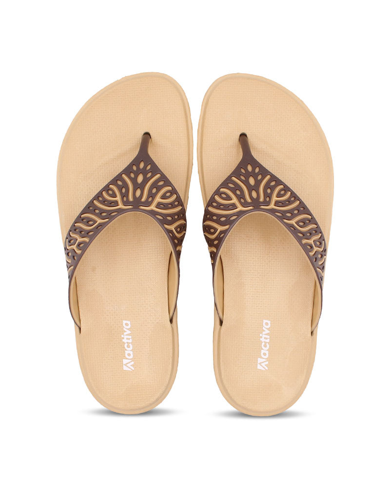 Activa V-Shape Slides Sandals for Women