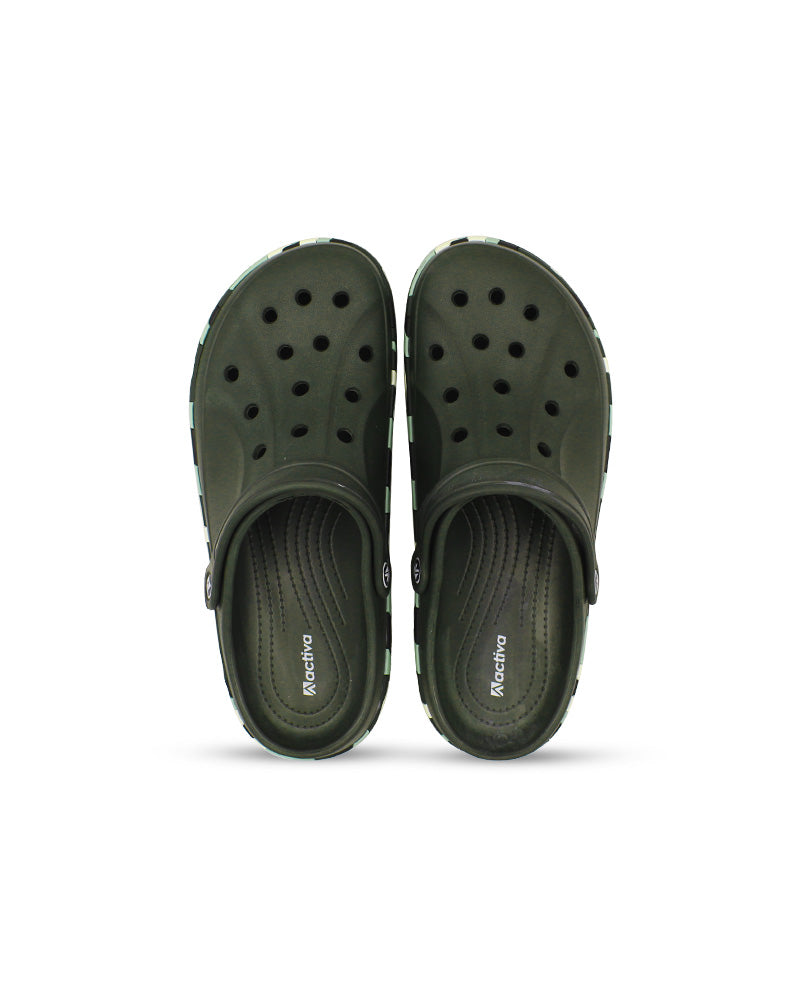 Men's Colorful Side Belt Clogs