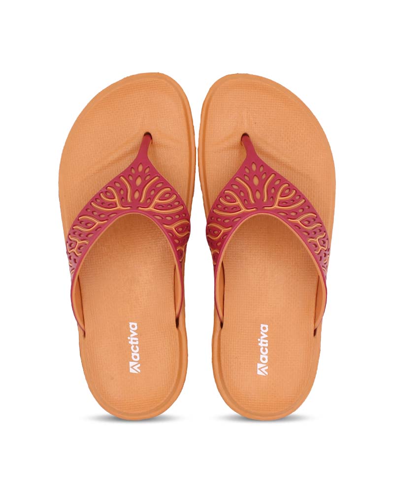 Activa V-Shape Slides Sandals for Women