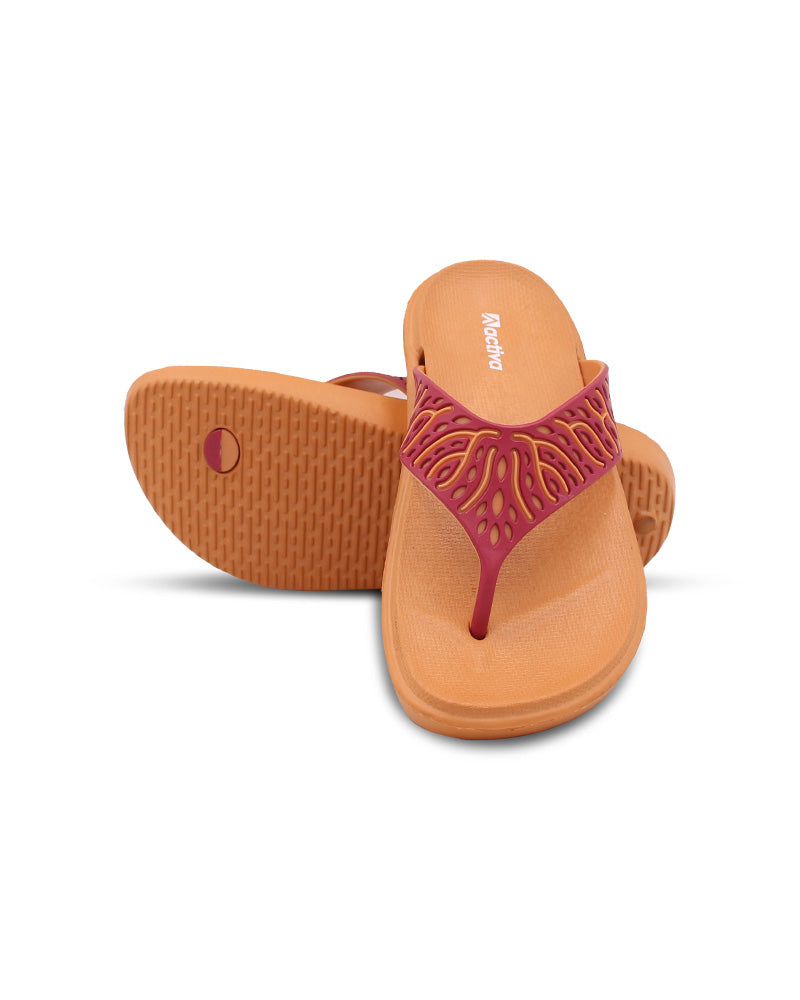 Activa V-Shape Slides Sandals for Women