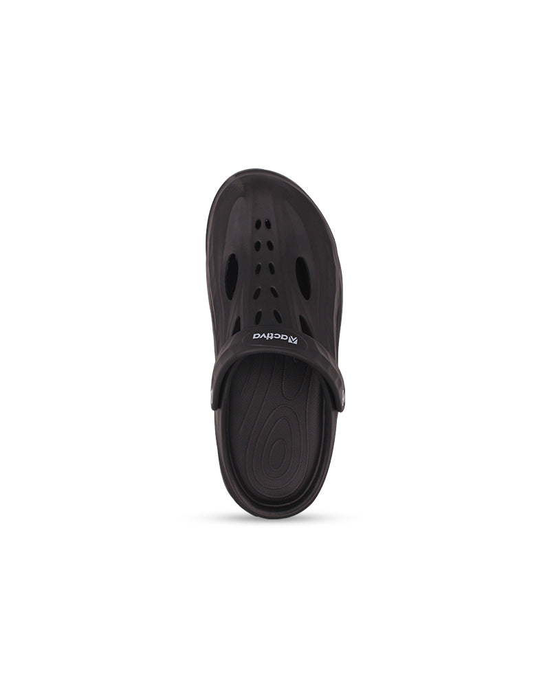 Men’s Stylish EVA Clogs with Back Strap | Wave-Textured & Perforated Design