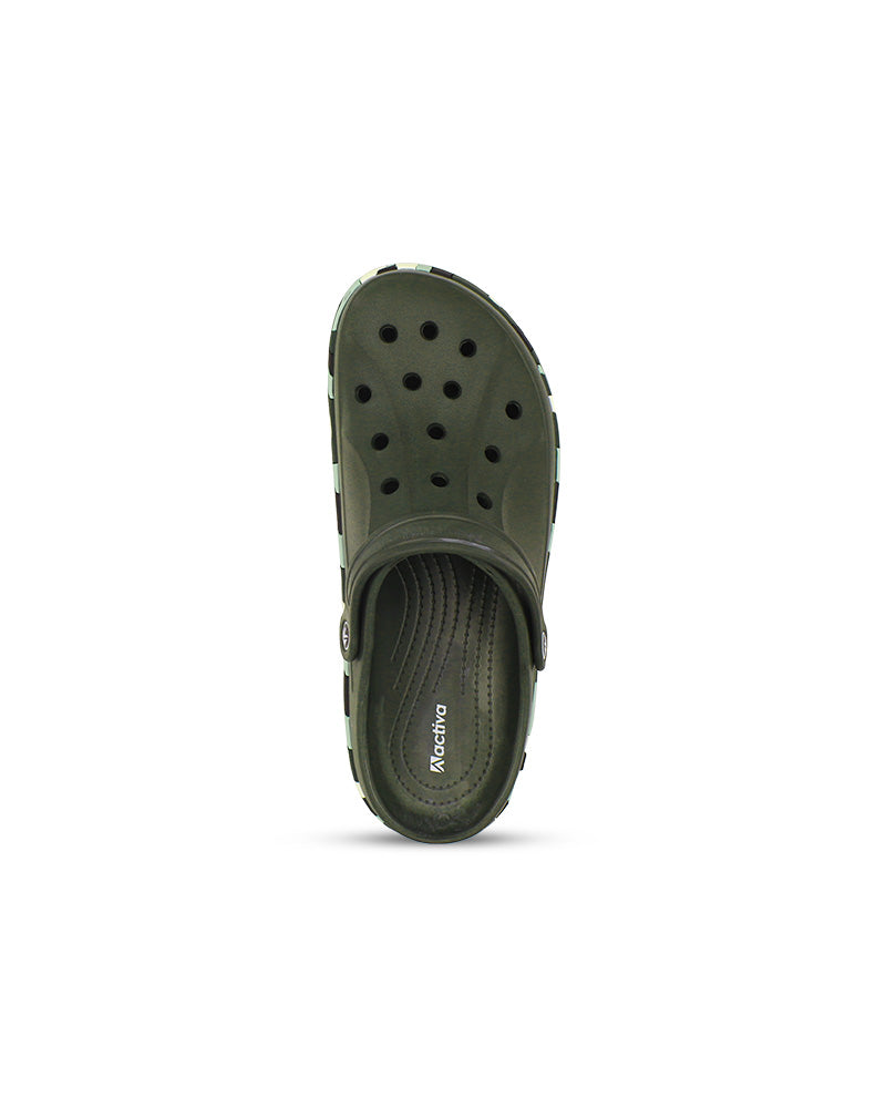 Men's Colorful Side Belt Clogs