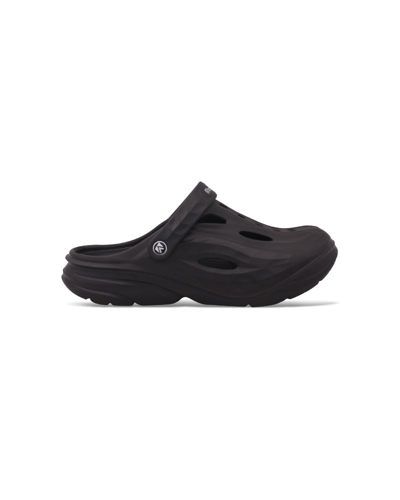 Men’s Stylish EVA Clogs with Back Strap | Wave-Textured & Perforated Design