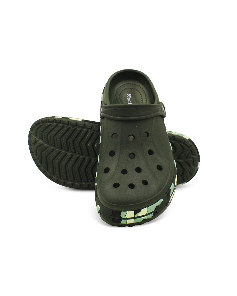 Men's Colorful Side Belt Clogs