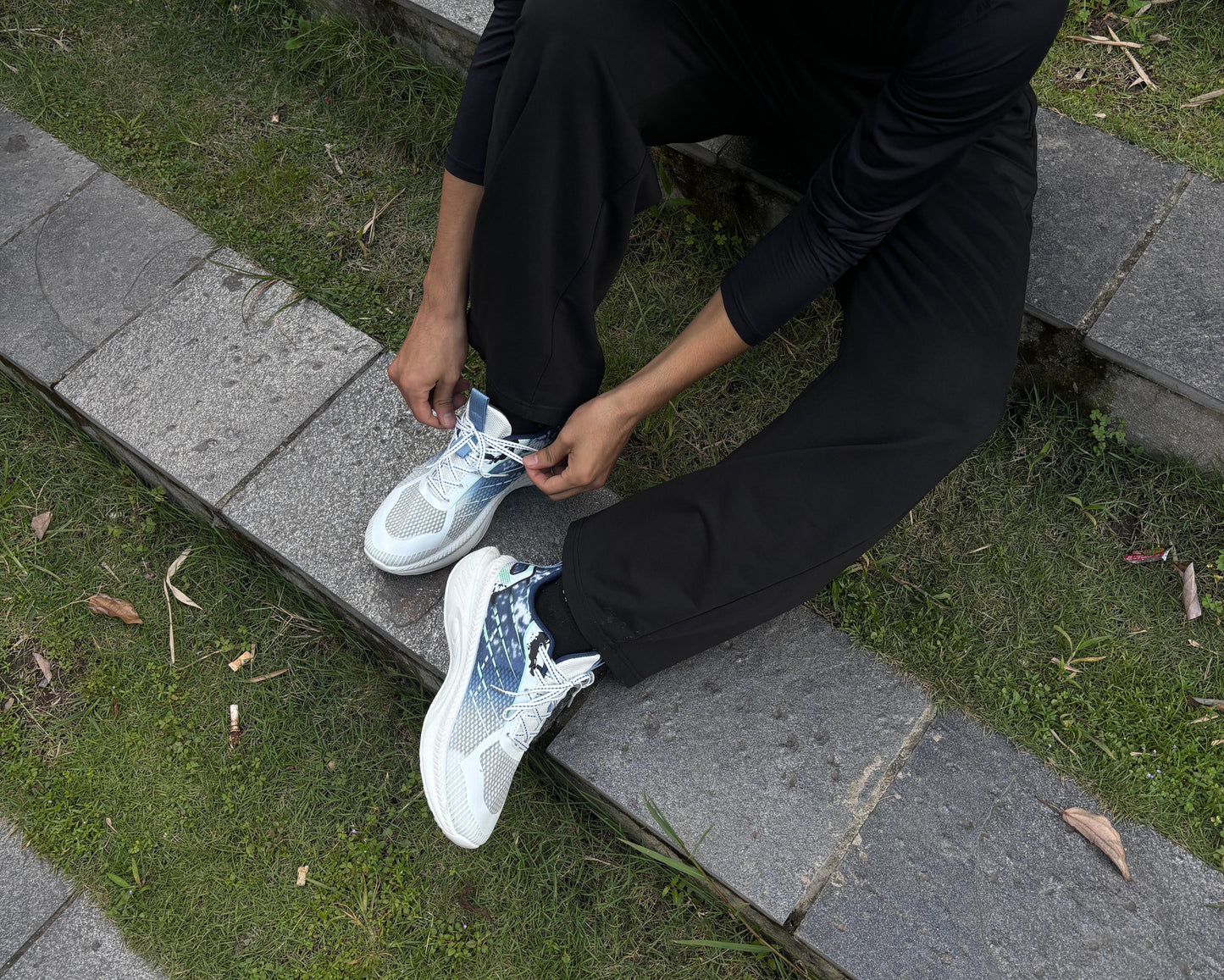 Versatile Sports and Casual Lace-Up Sneakers for Men - Non-Slip & Durable Footwear