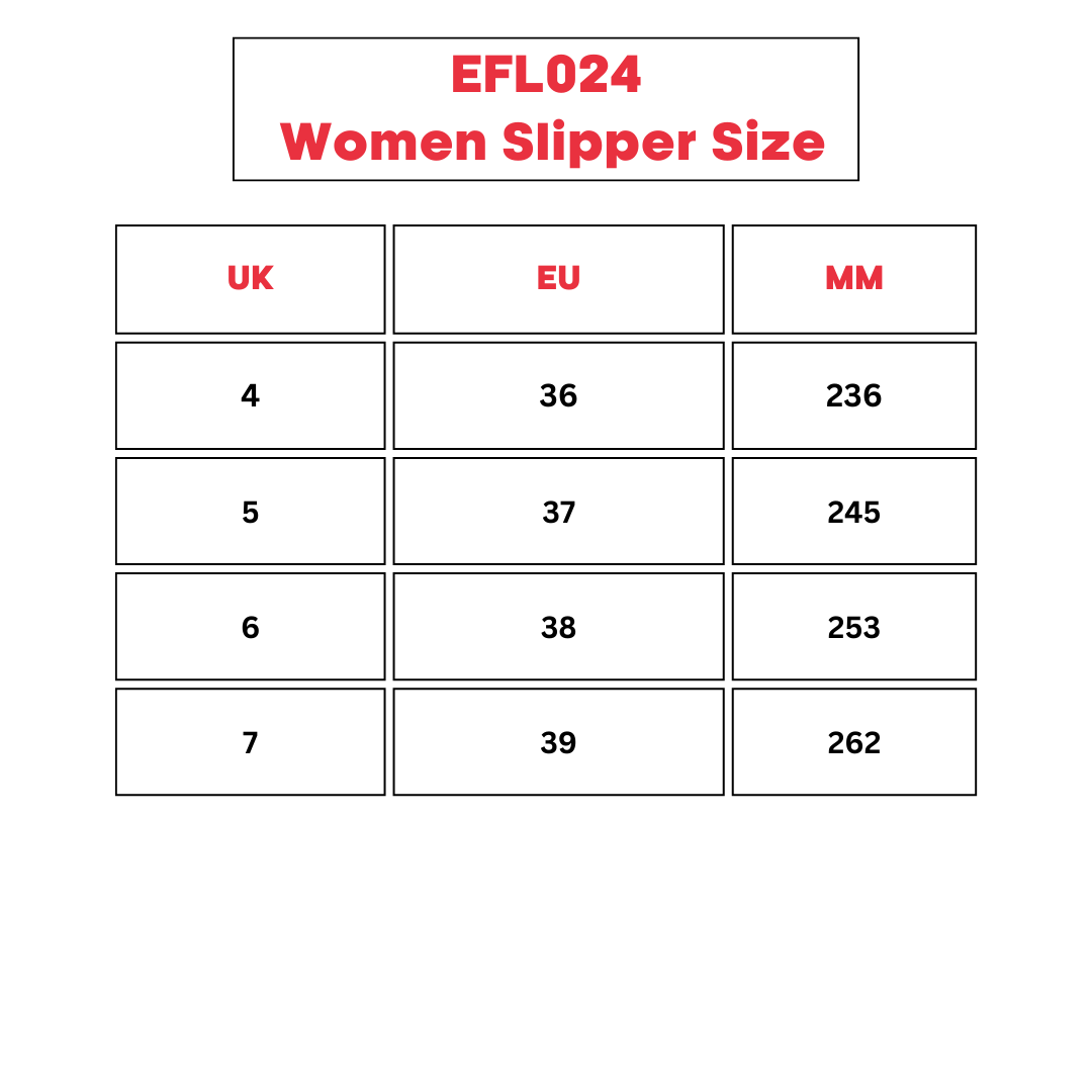 Women’s Footwear Size Chart
