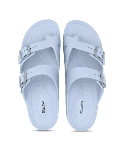 Men Double Buckle Slide – Lightweight EVA Comfort Sandals for Everyday Wear