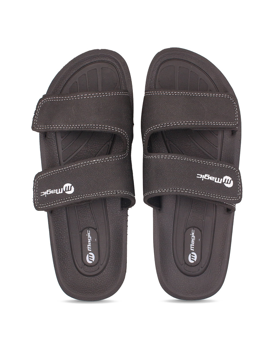 Men’s Adjustable Slides – Dual Strap EVA Comfort Slippers