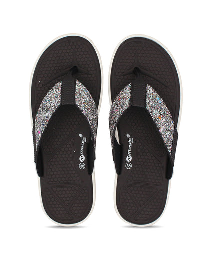 Doctor Sole Women V-Shape Flipflop – EVA Lightweight Toe Post Slippers