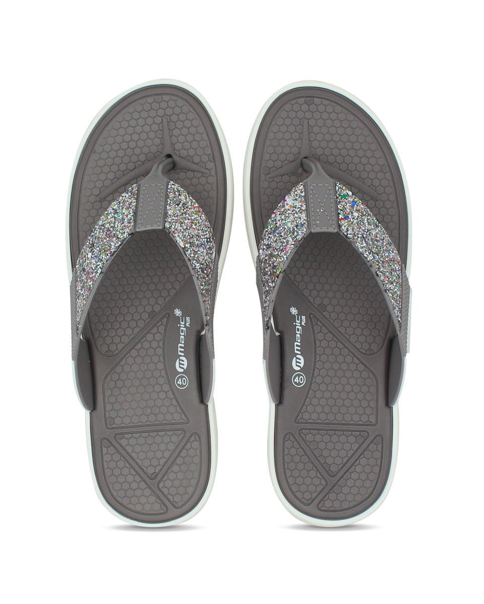 Doctor Sole Women V-Shape Flipflop – EVA Lightweight Toe Post Slippers