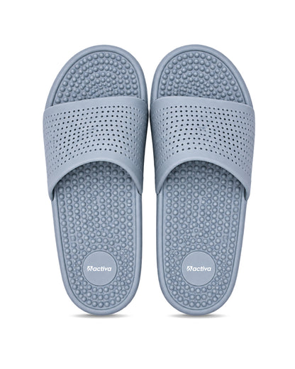 Men’s Textured Comfort Slides with Cushioned Footbed | Casual Slip-On Sandals