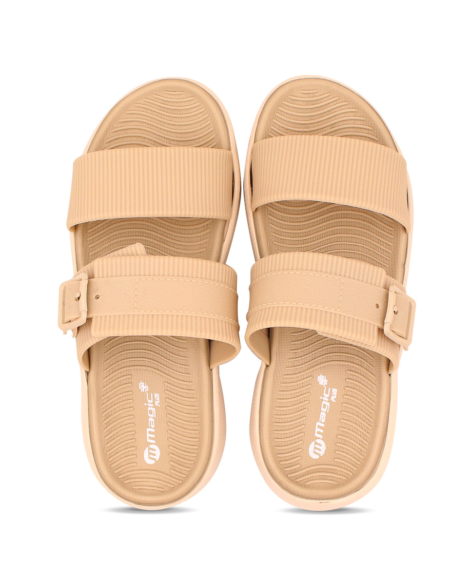 Doctor Sole Women Slides – EVA Cushioned Dual Strap Comfort Sandals