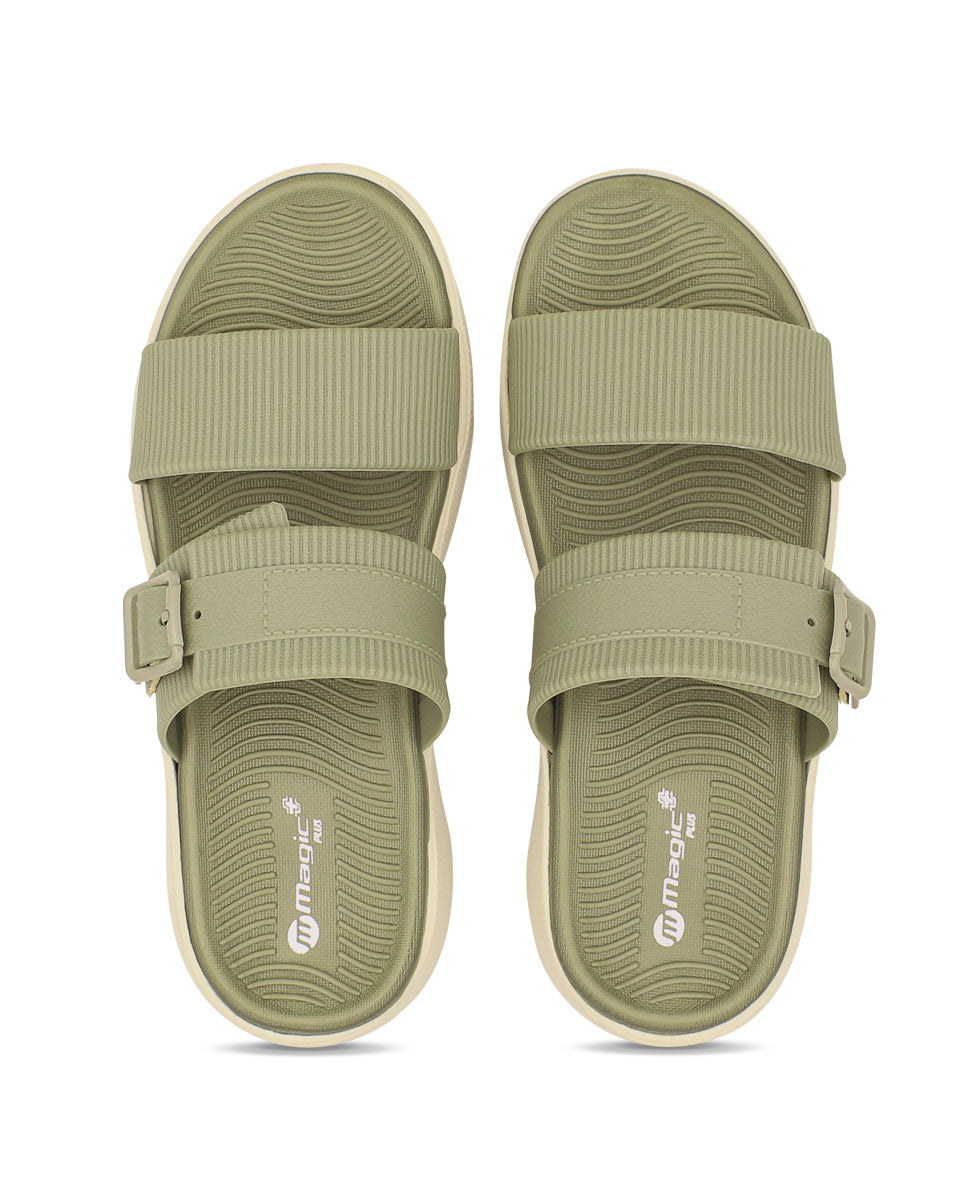 Doctor Sole Women Slides – EVA Cushioned Dual Strap Comfort Sandals