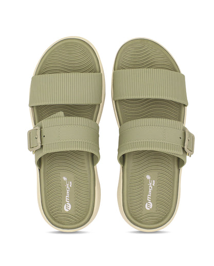 Doctor Sole Women Slides – EVA Cushioned Dual Strap Comfort Sandals