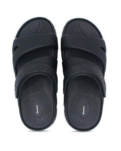 Men's Black and Grey Comfort Sandals | Adjustable Strap Casual Footwear