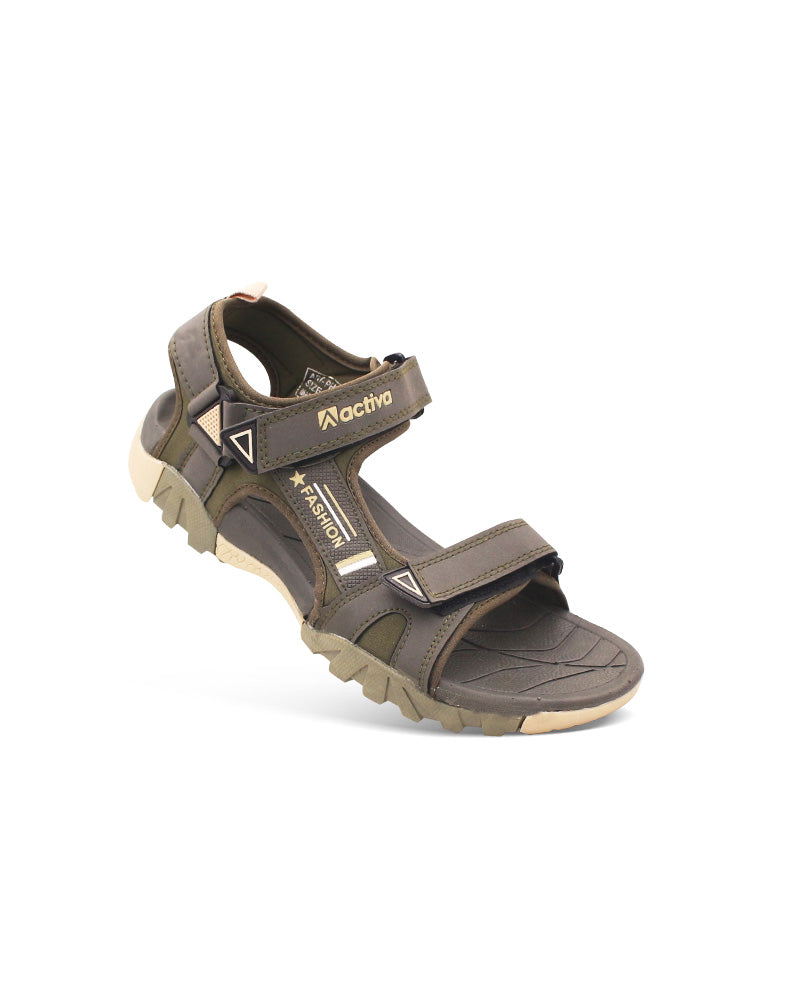 Men’s Rugged Outdoor Sandals with Hook & Loop | TPR Sole & EVA Cushioning