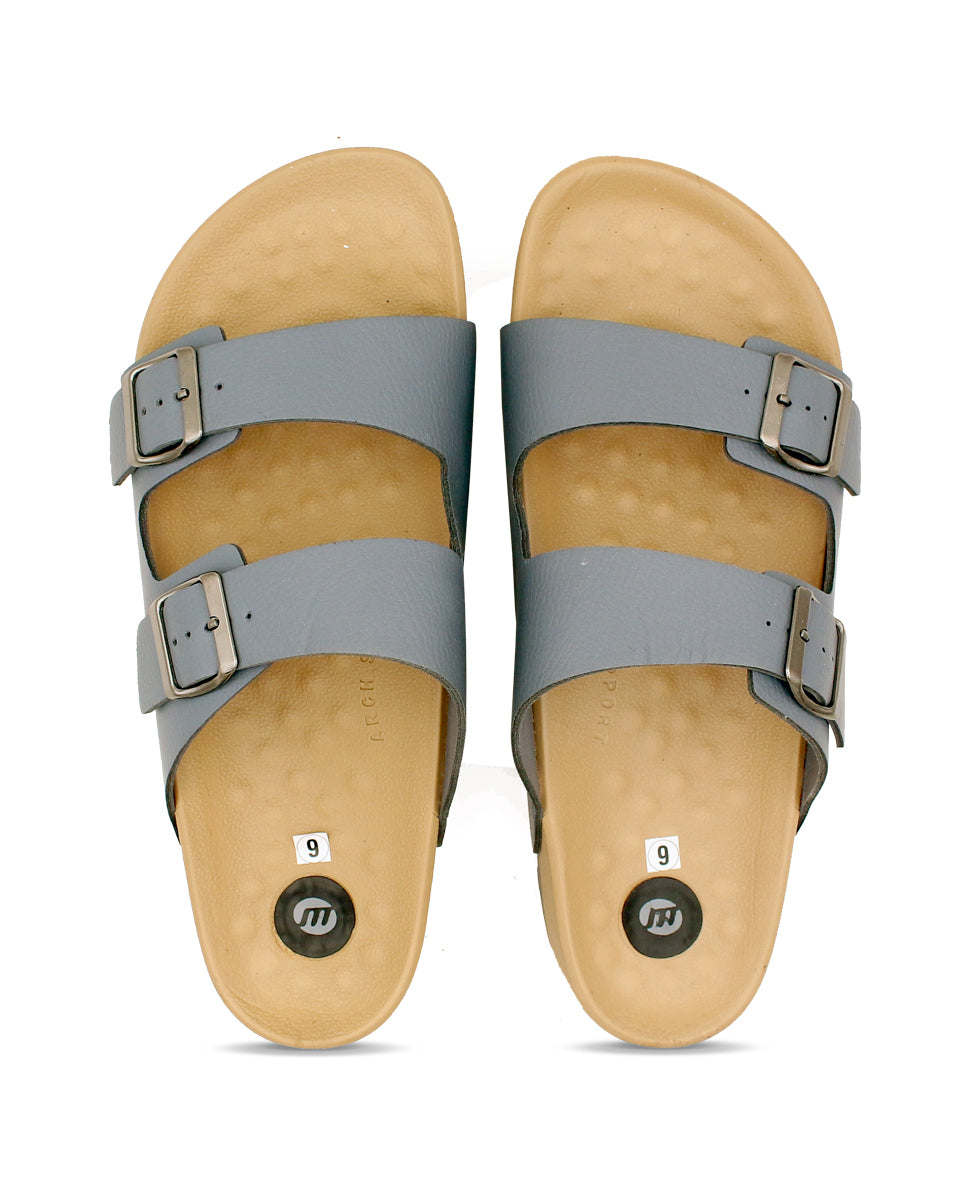 JUPITER Men’s Dual Buckle Slides – Comfortable Casual Slippers for Daily Wear
