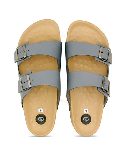 JUPITER Men’s Dual Buckle Slides – Comfortable Casual Slippers for Daily Wear