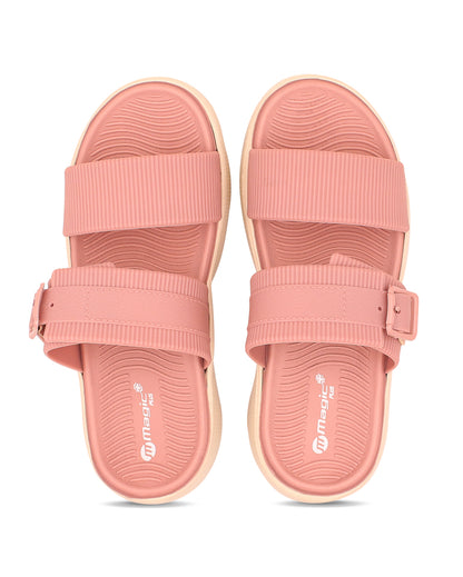 Doctor Sole Women Slides – EVA Cushioned Dual Strap Comfort Sandals