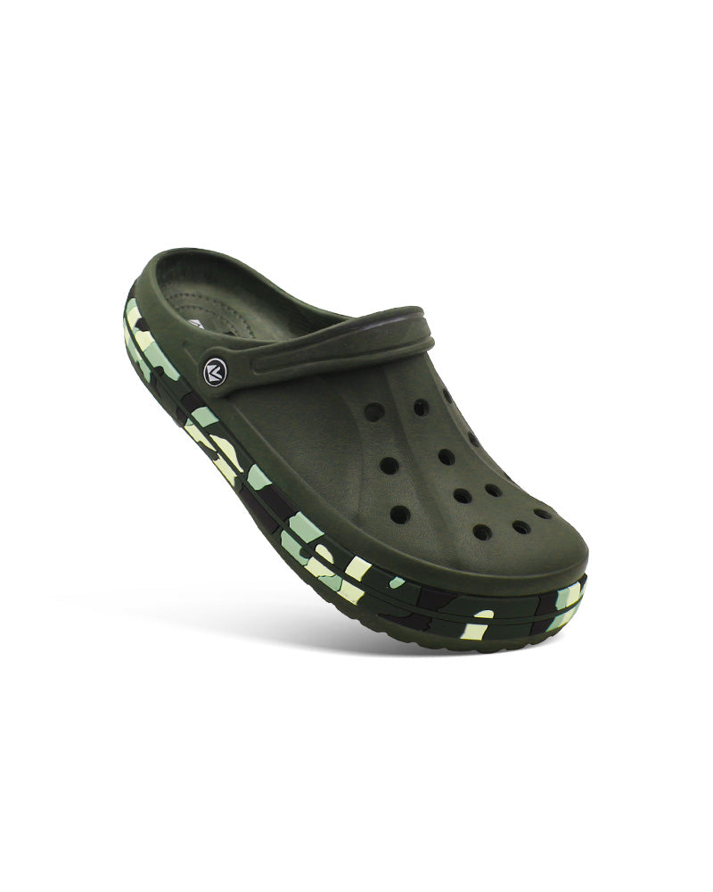 Men's Colorful Side Belt Clogs