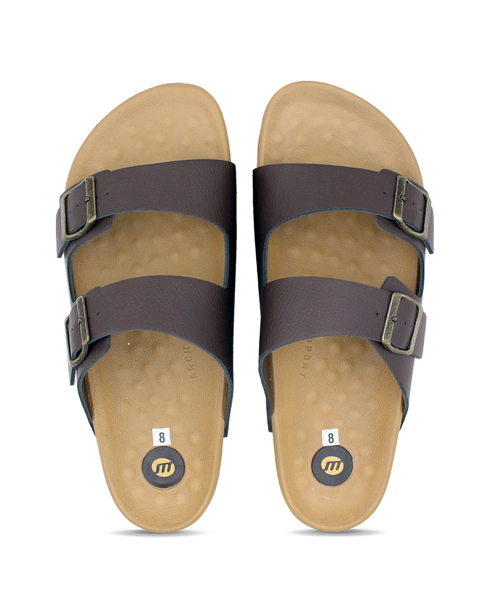 JUPITER Men’s Dual Buckle Slides – Comfortable Casual Slippers for Daily Wear