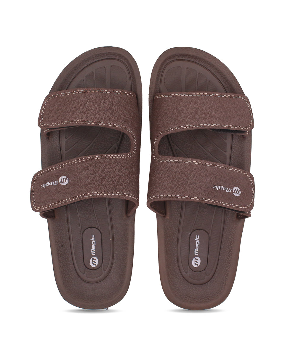 Men’s Adjustable Slides – Dual Strap EVA Comfort Slippers