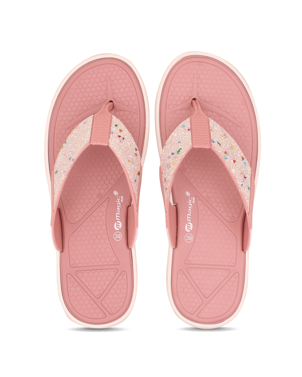 Doctor Sole Women V-Shape Flipflop – EVA Lightweight Toe Post Slippers