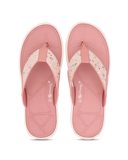 Doctor Sole Women V-Shape Flipflop – EVA Lightweight Toe Post Slippers