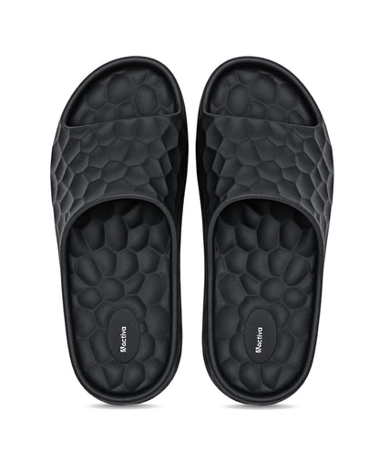 Men's Comfort Slides | Textured Slip-On Casual Footwear