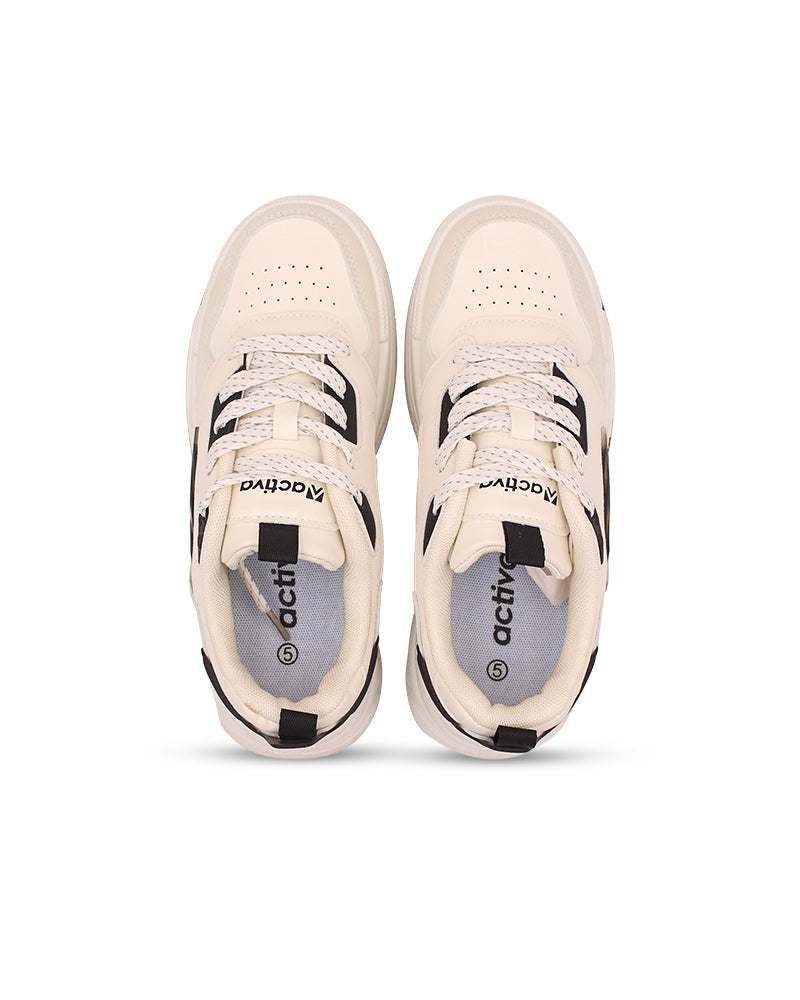 Elegant Women's Lace-Up Casual Sneakers - Non-Slip & Comfortable Footwear