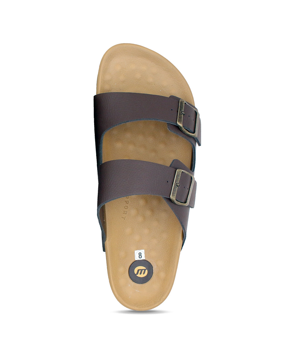JUPITER Men’s Dual Buckle Slides – Comfortable Casual Slippers for Daily Wear
