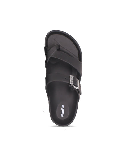 Women’s EVA Buckle Slides Black