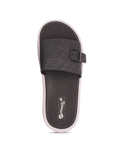 DOCTOR SOLE Women's Orthopedic Comfort Slide Sandals with Adjustable Buckle