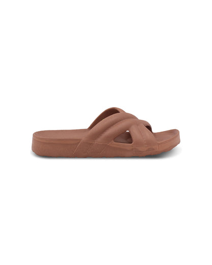 ACTIVA Slides, Stylish Cross-Design Sandals for Women