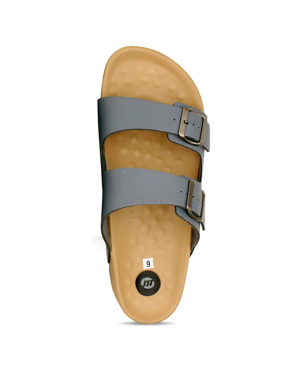 JUPITER Men’s Dual Buckle Slides – Comfortable Casual Slippers for Daily Wear