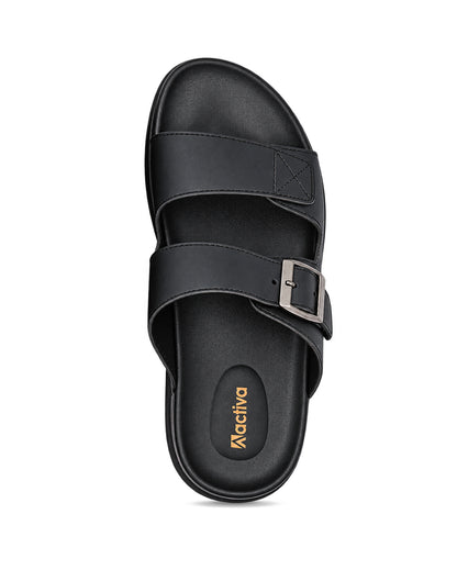 Men’s Casual Slides with Adjustable Buckle Strap | Comfort Slip-On Sandals