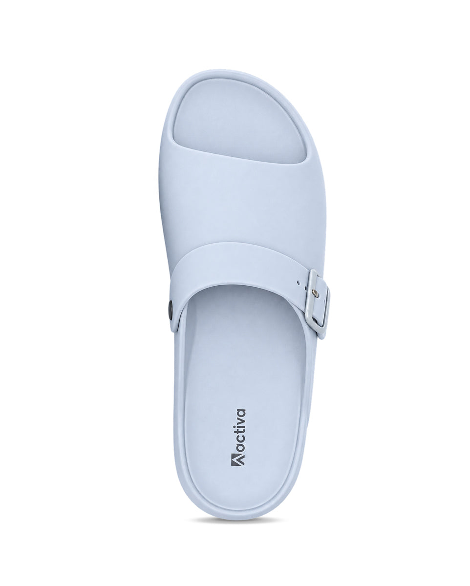 Men's Adjustable Comfort Slides with Buckle Strap for Everyday Wear