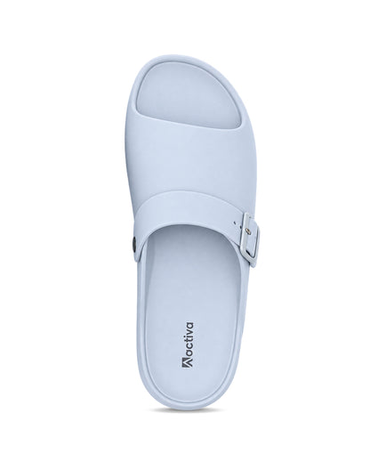 Men's Adjustable Comfort Slides with Buckle Strap for Everyday Wear