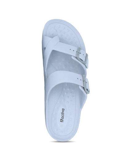Men Double Buckle Slide – Lightweight EVA Comfort Sandals for Everyday Wear