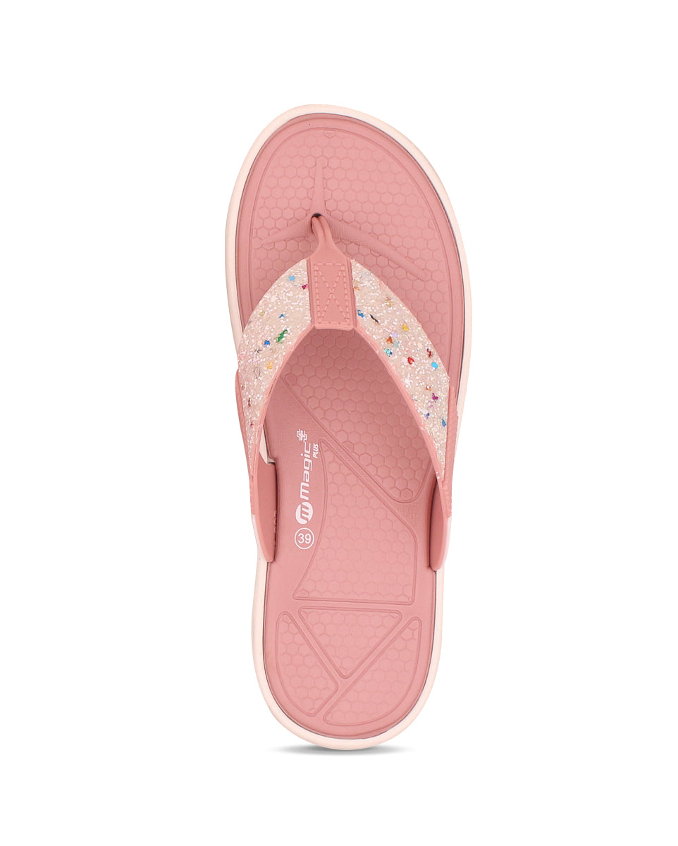 Doctor Sole Women V-Shape Flipflop – EVA Lightweight Toe Post Slippers