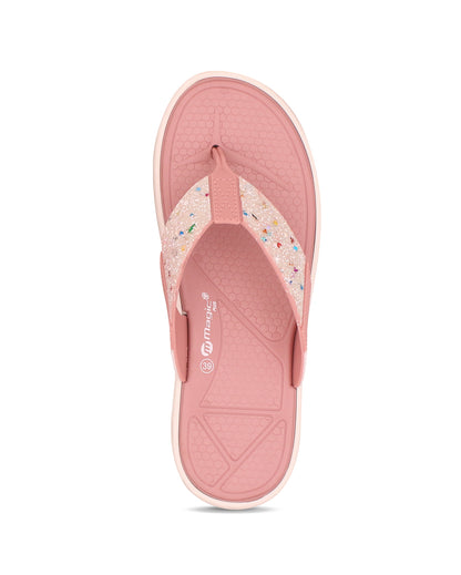 Doctor Sole Women V-Shape Flipflop – EVA Lightweight Toe Post Slippers