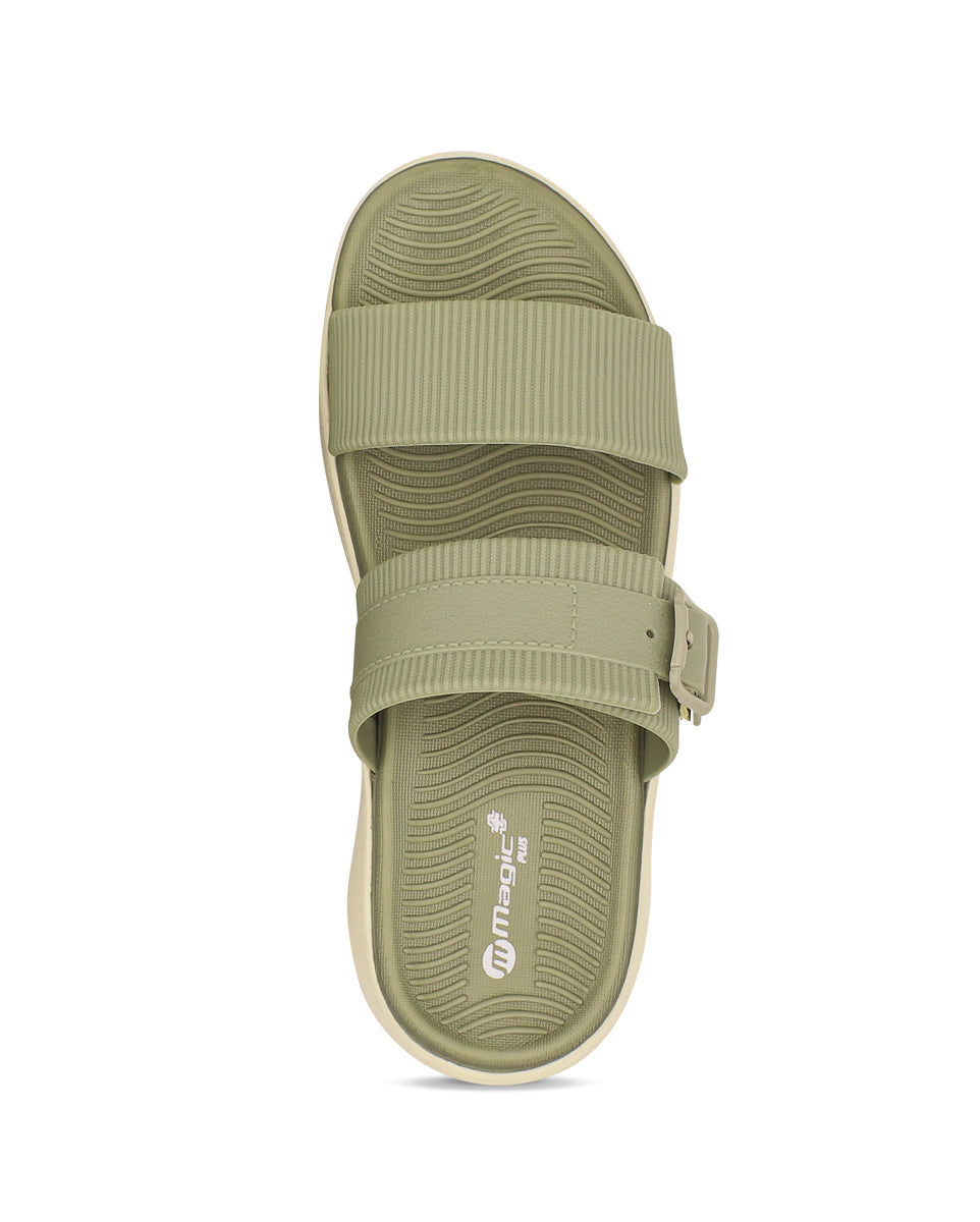 Doctor Sole Women Slides – EVA Cushioned Dual Strap Comfort Sandals