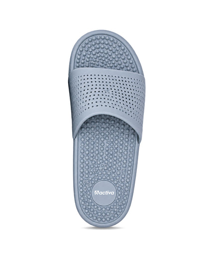 Men’s Textured Comfort Slides with Cushioned Footbed | Casual Slip-On Sandals