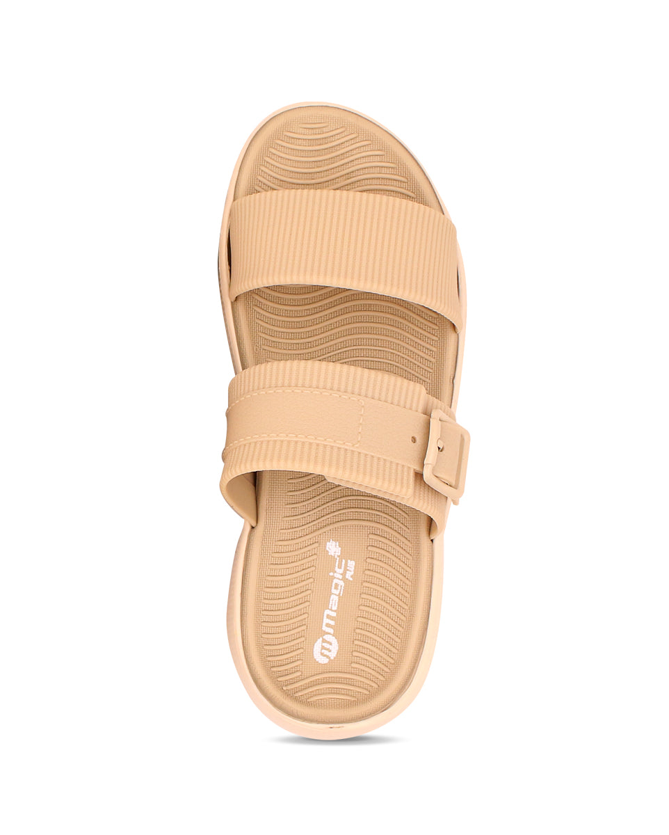 Doctor Sole Women Slides – EVA Cushioned Dual Strap Comfort Sandals