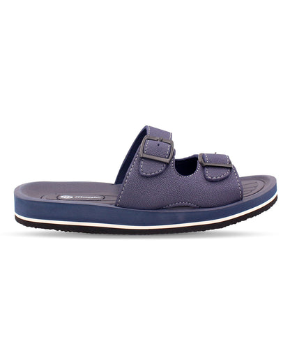 FABRICATION Men’s Dual Buckle Slides – Comfortable Casual Slippers for Daily Wear