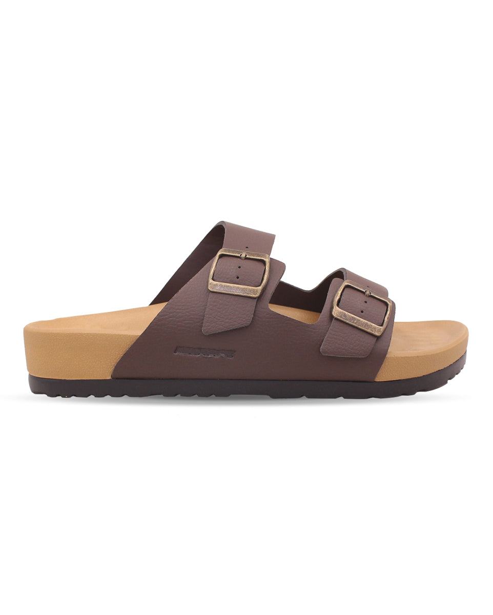JUPITER Men’s Dual Buckle Slides – Comfortable Casual Slippers for Daily Wear