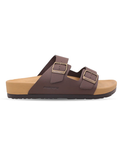 JUPITER Men’s Dual Buckle Slides – Comfortable Casual Slippers for Daily Wear