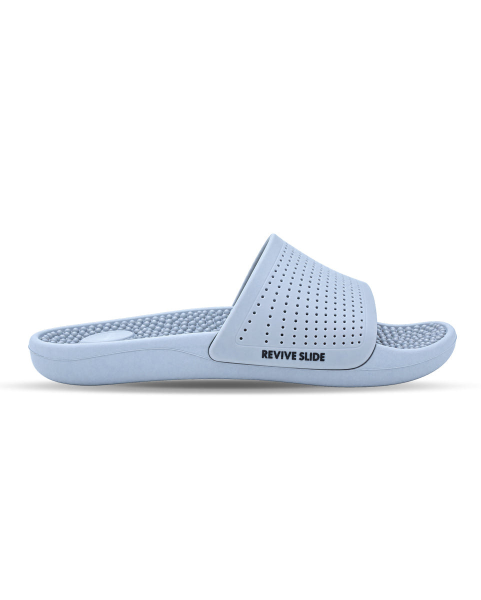 Men’s Textured Comfort Slides with Cushioned Footbed | Casual Slip-On Sandals